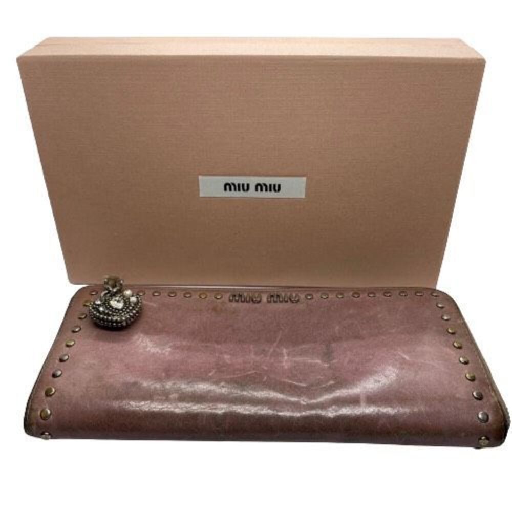 **Flaws** Authentic Miu Miu By Prada Pink Leather… - image 1
